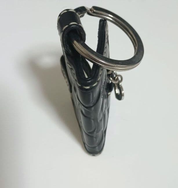 コーチ 手帳型ミニフォトフレーム キーホルダー ハート エナメル