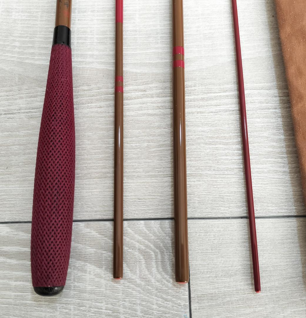 美品】シマノ へら竿 朱紋峰 本式 13尺 - メルカリ