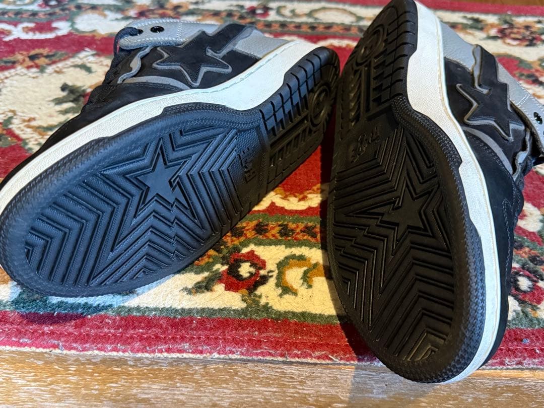 BAPE SK8 STAスニーカー 26.5cm ブラック/グレー　箱あり