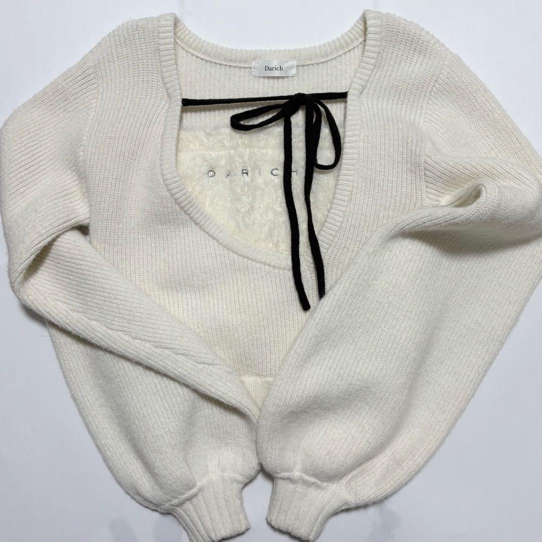 アシメレイヤードニットトップス darich - メルカリ