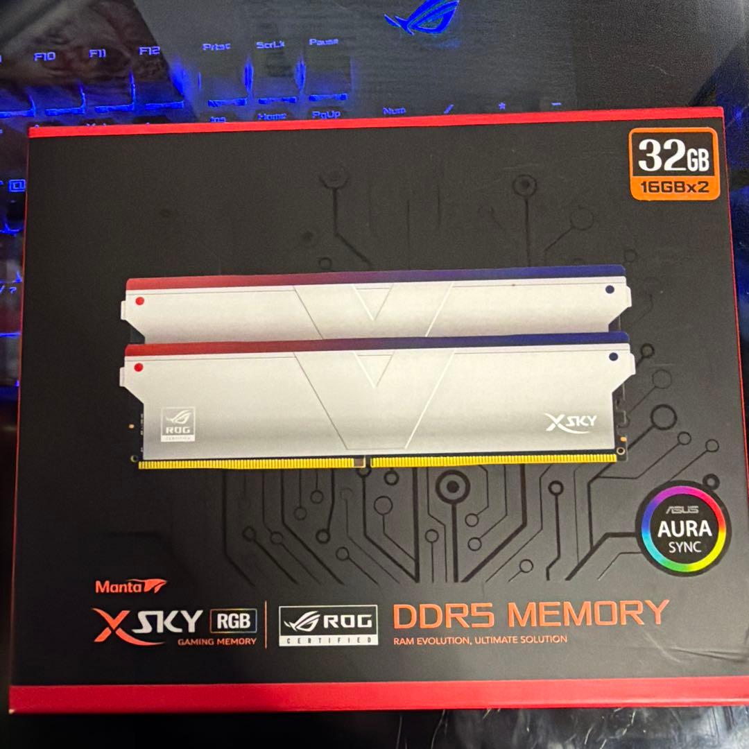 残り1箱　DDR5 メモリー　2枚16✖︎2 32GB 開封のみ Amazon.co.jp: DDR5 32GB（16GB×2枚）4800MHz デスクトップPC用メモリ