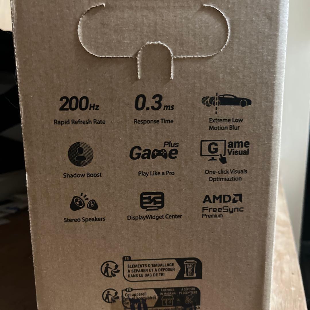 ASUS 200hz 0.3ms IPSパネル ゲーミングモニター