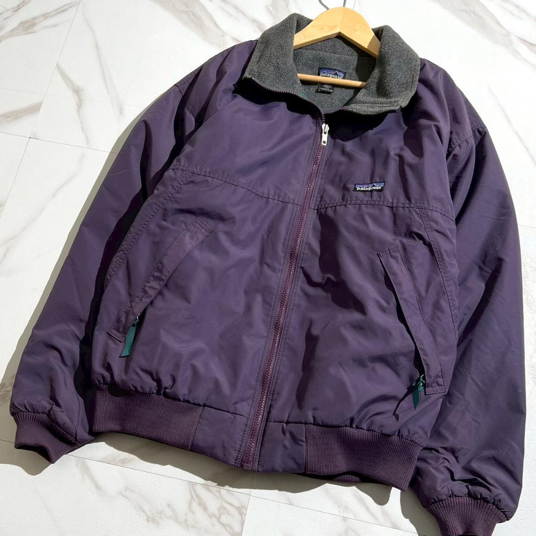 希少90s USA製 パタゴニア シェルドシンチラジャケット フリース