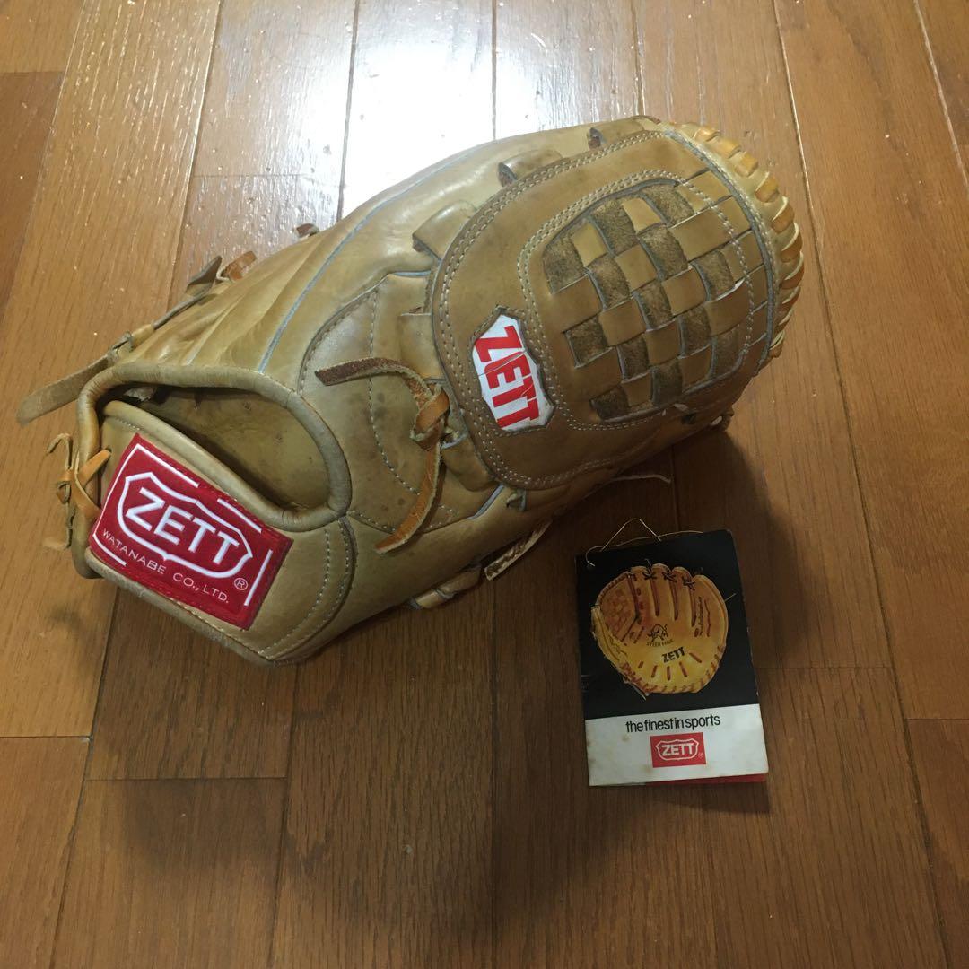 ZETT グローブ G-8400 アンティーク 王冠ラベル ZETT 王冠ラベル 70～80年代 ビンテージ オリジナル版 ゼット 一般用