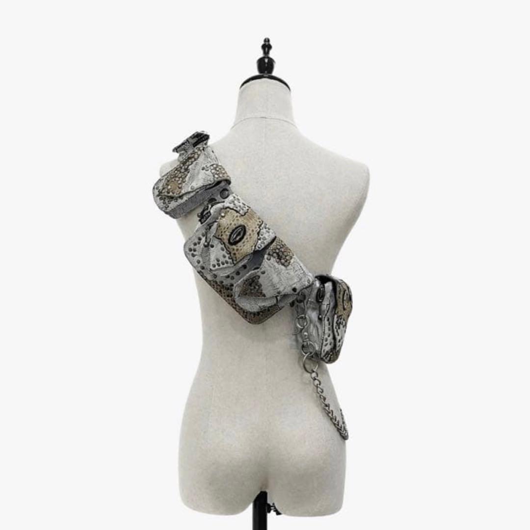 超希少 00s archive 初期 KMRii ウエストポーチ 白蛇