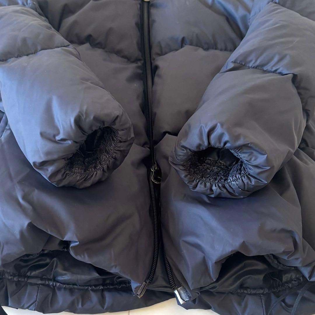 美品 デュベティカ ARWEN ダウンコート ネイビー ラビットファー 紺 42