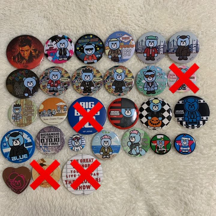 BIGBANG KRUNK 缶バッジ バラ売り可