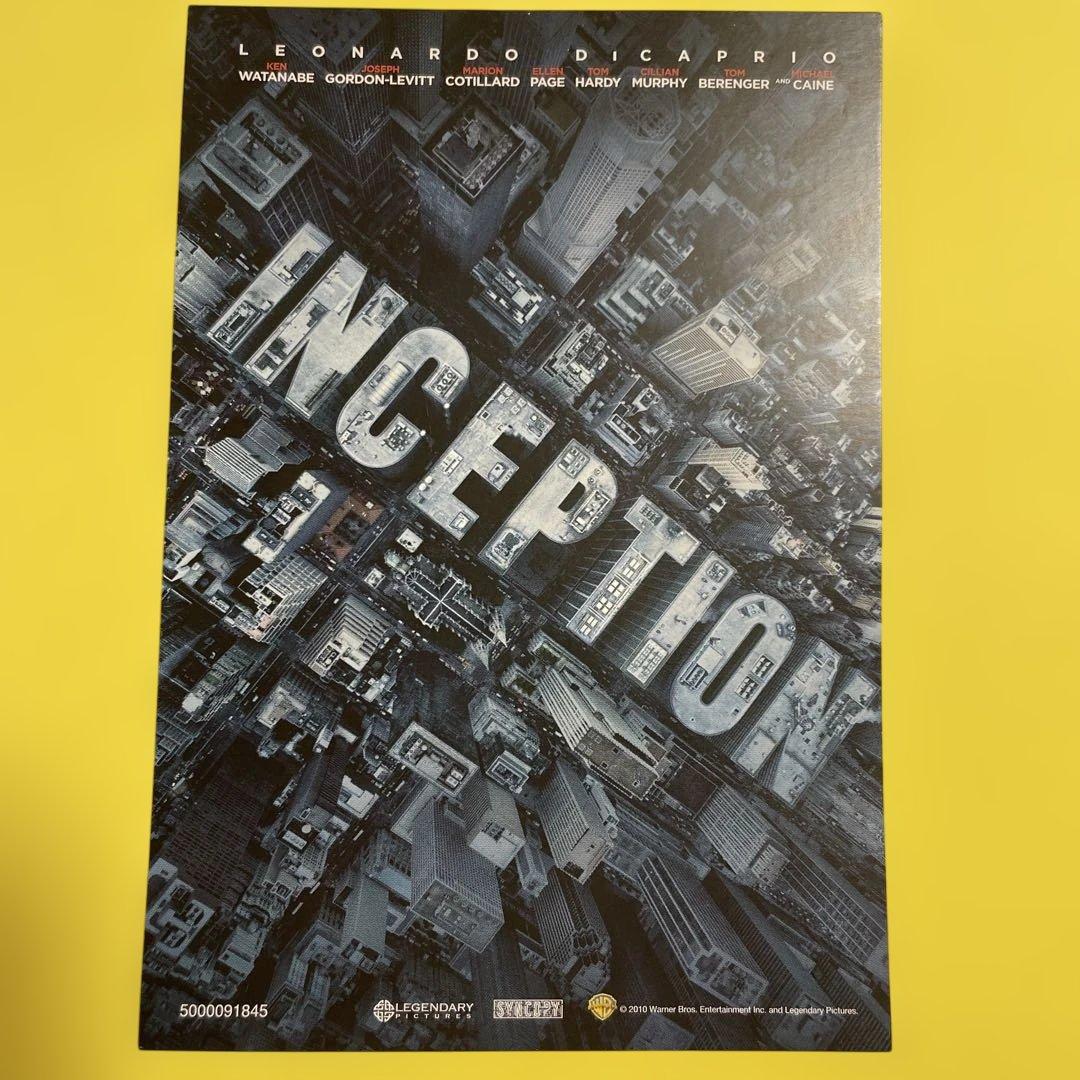 レオナルド・ディカプリオ 映画『インセプション』 ポストカード4枚