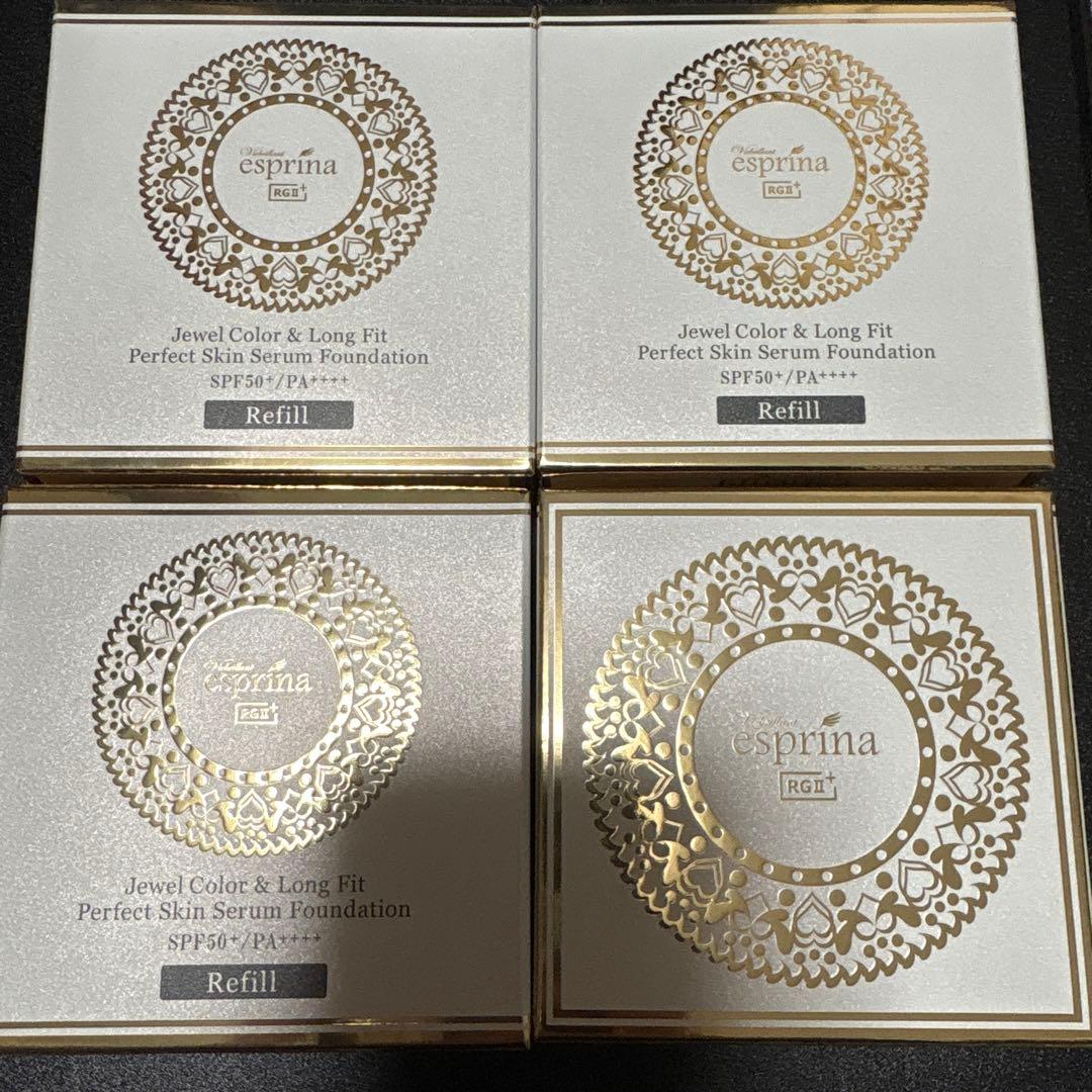 エスプリーナ　クッションファンデーション　本体、リフィル3個のセット 楽天市場】エスプ リーナ クッション ファンデの通販