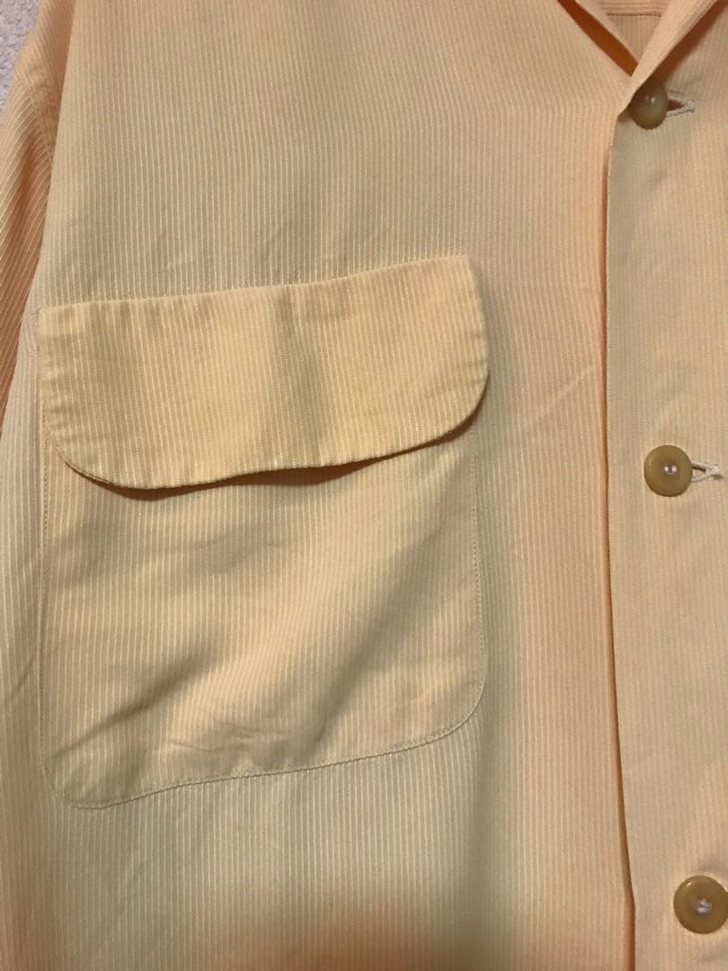 50s Towncraft レーヨンシャツ ギャバジン レモン イエロー 黄 - メルカリ