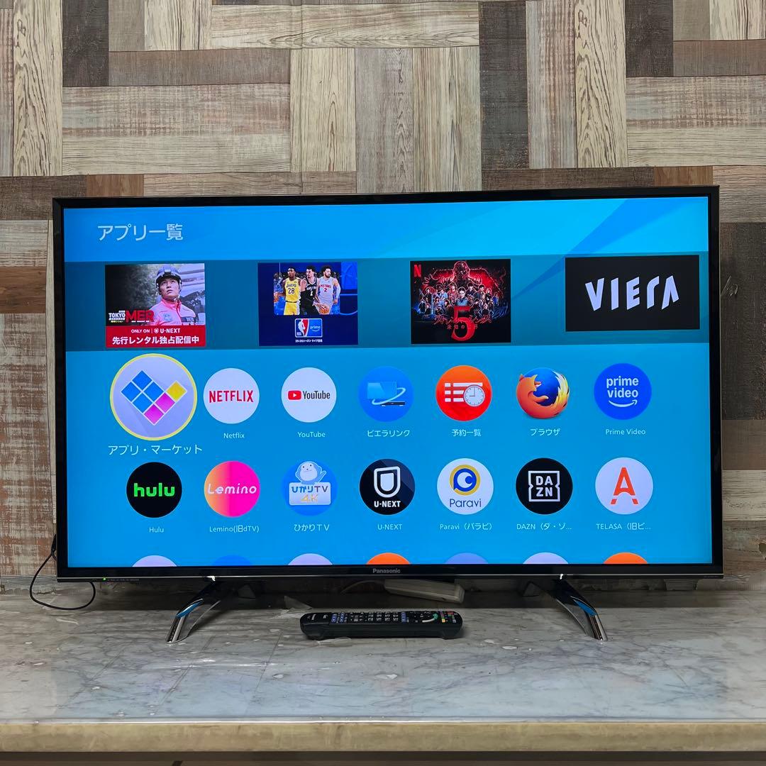 即日受渡❣️全国送料込パナソニック43型4K液晶テレビネット動画アプリ搭載 楽天市場】パナソニック ビエラ 43インチ（画面サイズ（テレビ）40