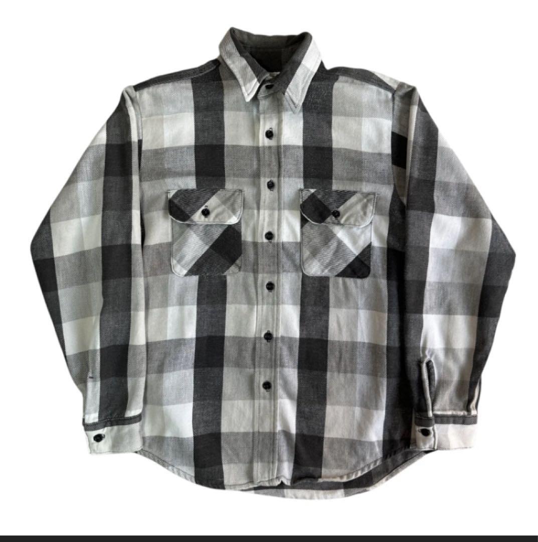 70s - 80s FIVE BROTHER ヘビーネルシャツ ネルシャツ 楽天市場】70s 80s USA製 FIVE BROTHER チェック 長袖 ヘビー
