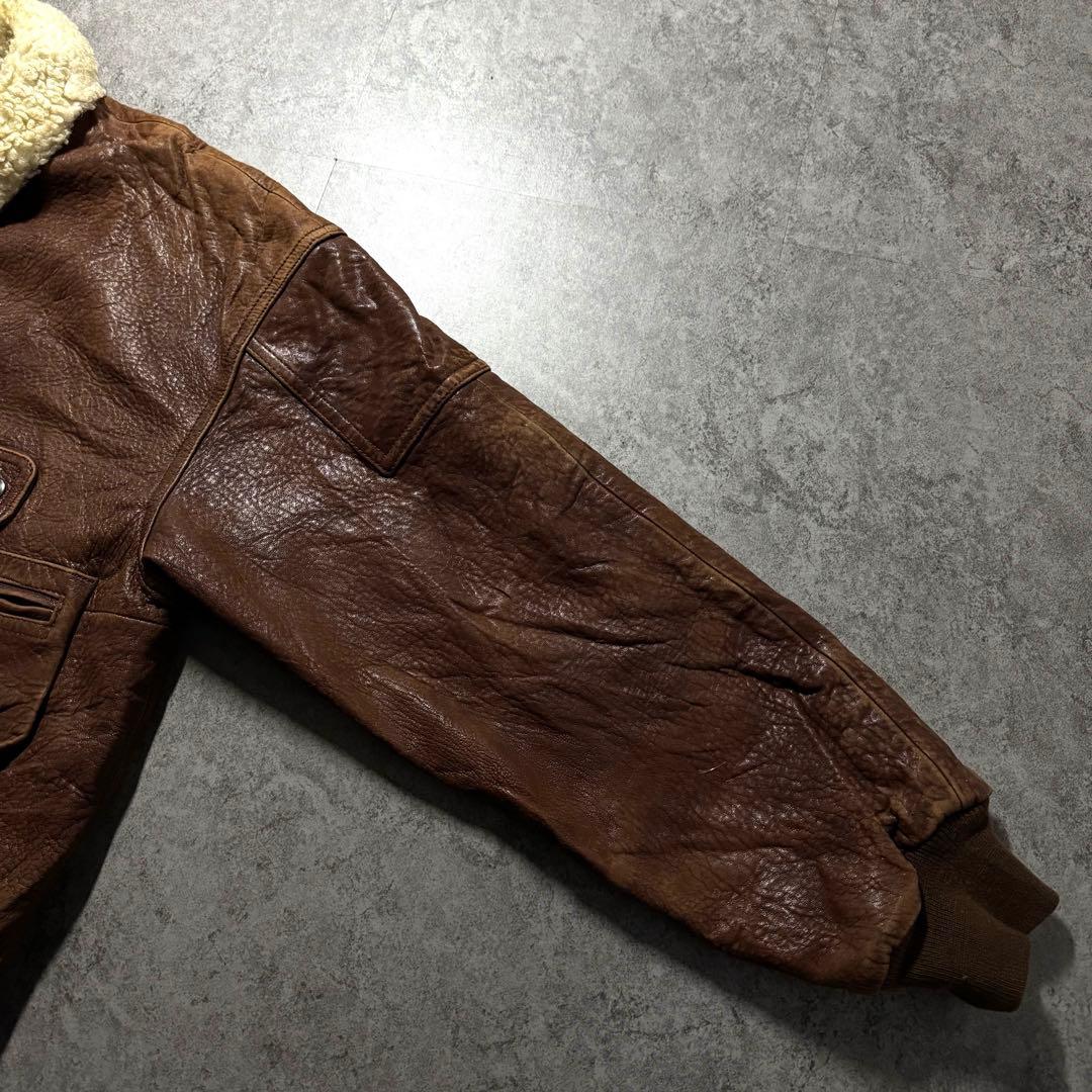 90s vintage】フライトジャケット XL G1 レザージャケット 本革 - メルカリ