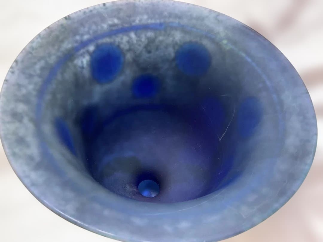 岩田久利（1925~1994年）「突起の付いたガラス脚付杯」 - メルカリ