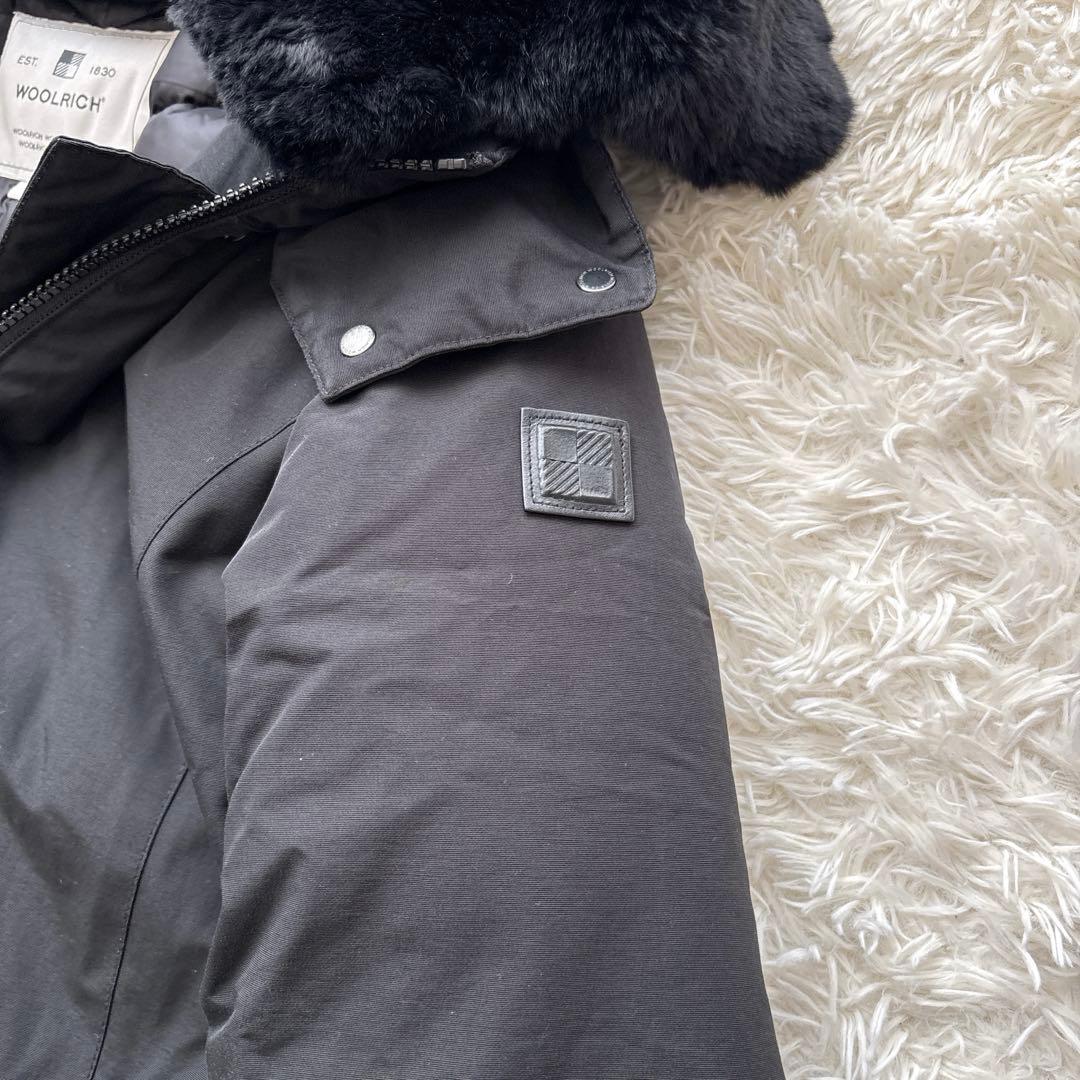 ウールリッチ ボウブリッジ 黒 リアルファー ダウン 3WAY ロングコート