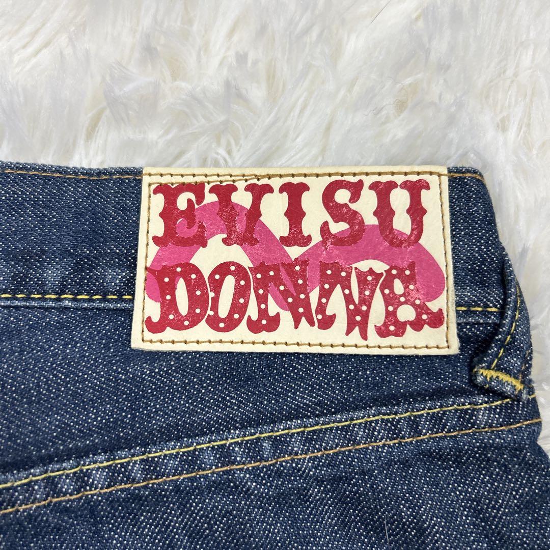 エヴィスドンナ デニム 白ペンキ ビッグカモメ グッドコンディション