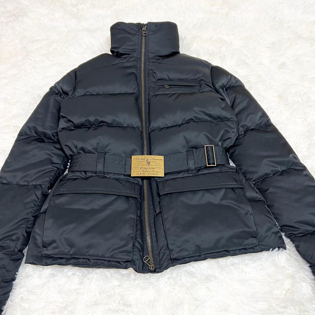 美品✨ラルフローレン ダウンジャケット ショートダウン 金具ベルト