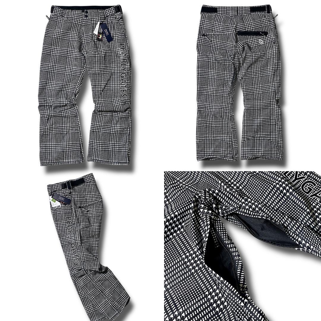 定価10.6万 L パーリーゲイツ 千鳥格子柄 スノーウェア スノボ 上下