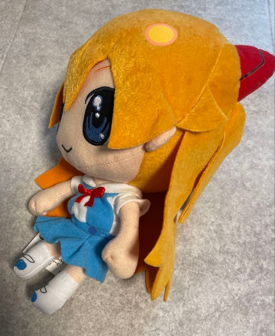 ぷちえゔぁスーパーDXぬいぐるみアスカ制服ver アニメグッズエヴァレトロ非売品