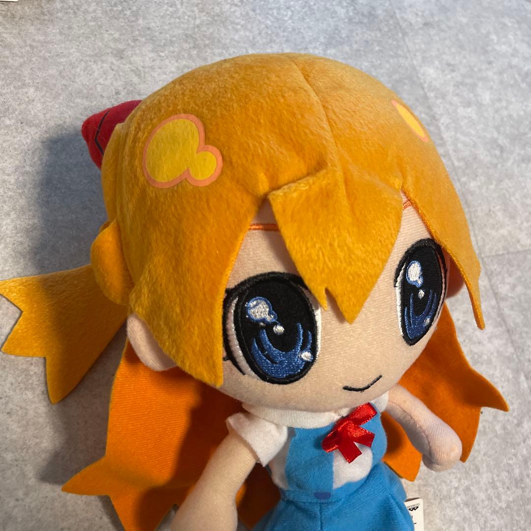 ぷちえゔぁスーパーDXぬいぐるみアスカ制服ver アニメグッズエヴァレトロ非売品