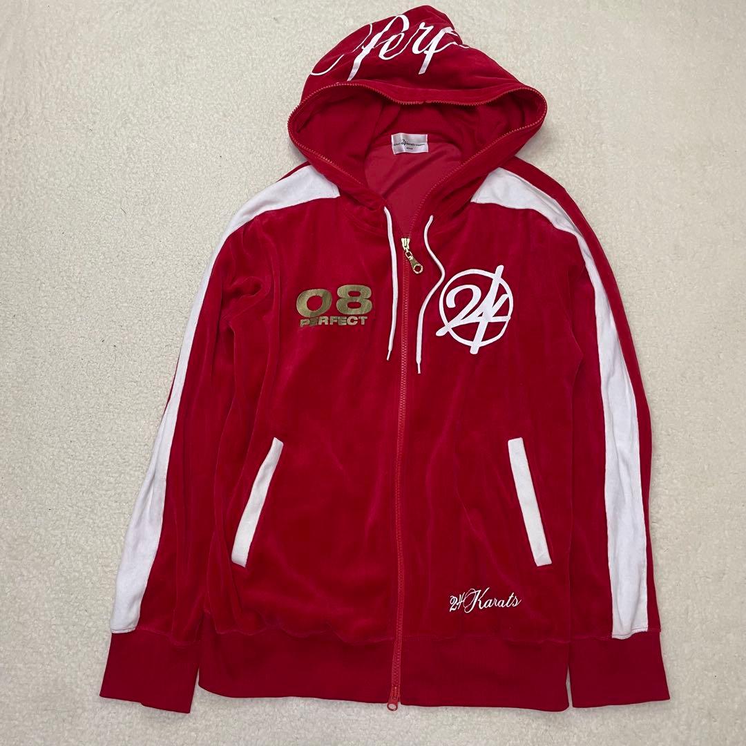 EXILE 24karats 三代目 ライブ ベロア セットアップ 白×赤 M - メルカリ