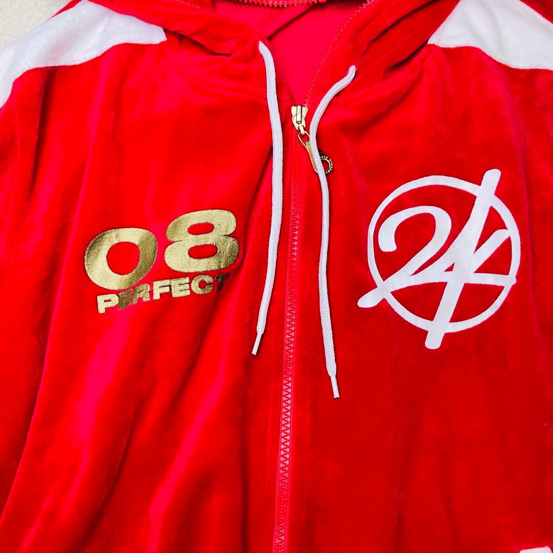 EXILE 24karats 三代目 ライブ ベロア セットアップ 白×赤 M - メルカリ