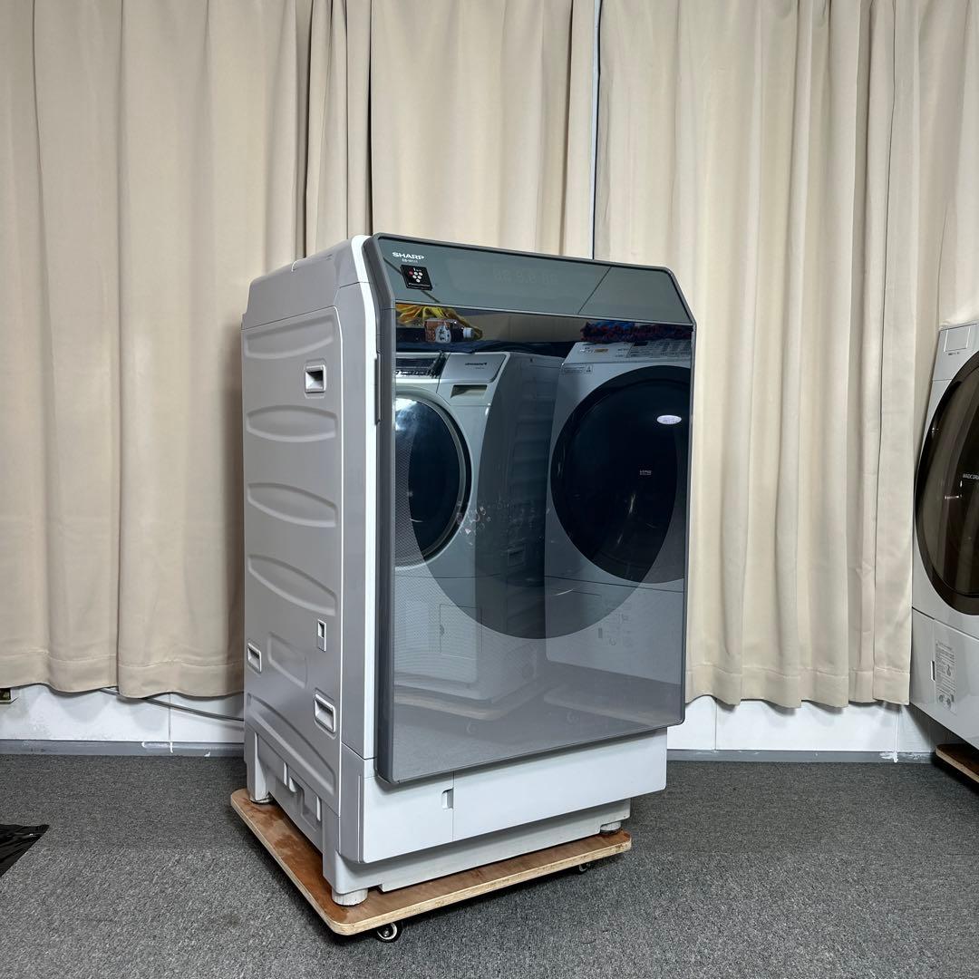 SHARP ES-W111-SR ドラム式洗濯機 ヒートポンプ式 分解洗浄 - メルカリ