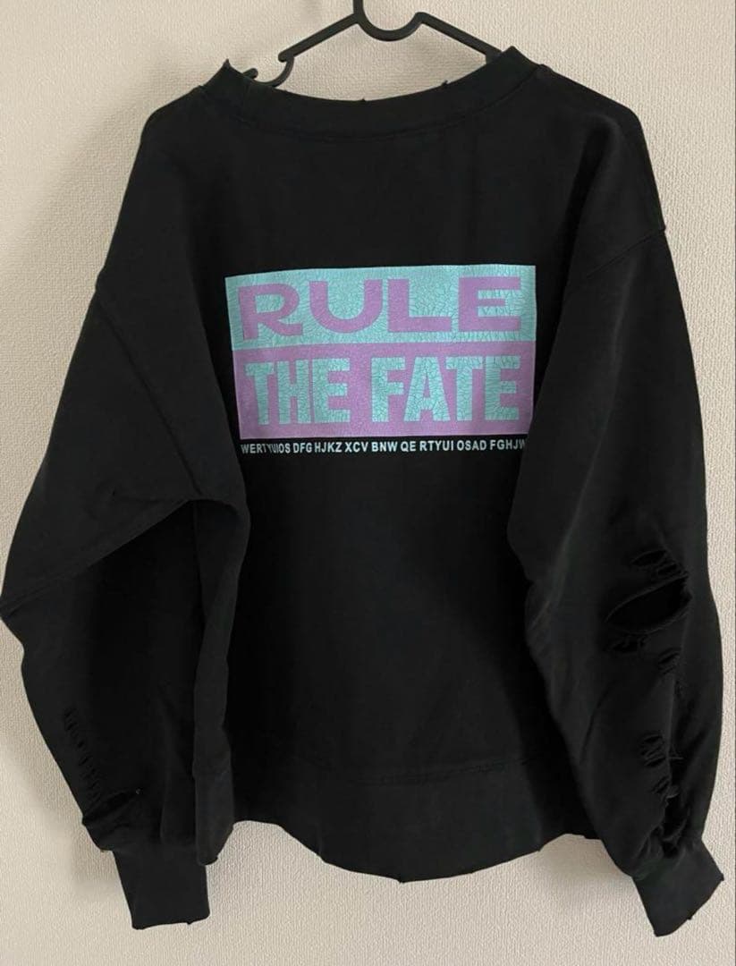 RULE THE FATE LOGOダメージトレーナー(size:0 ブラック)
