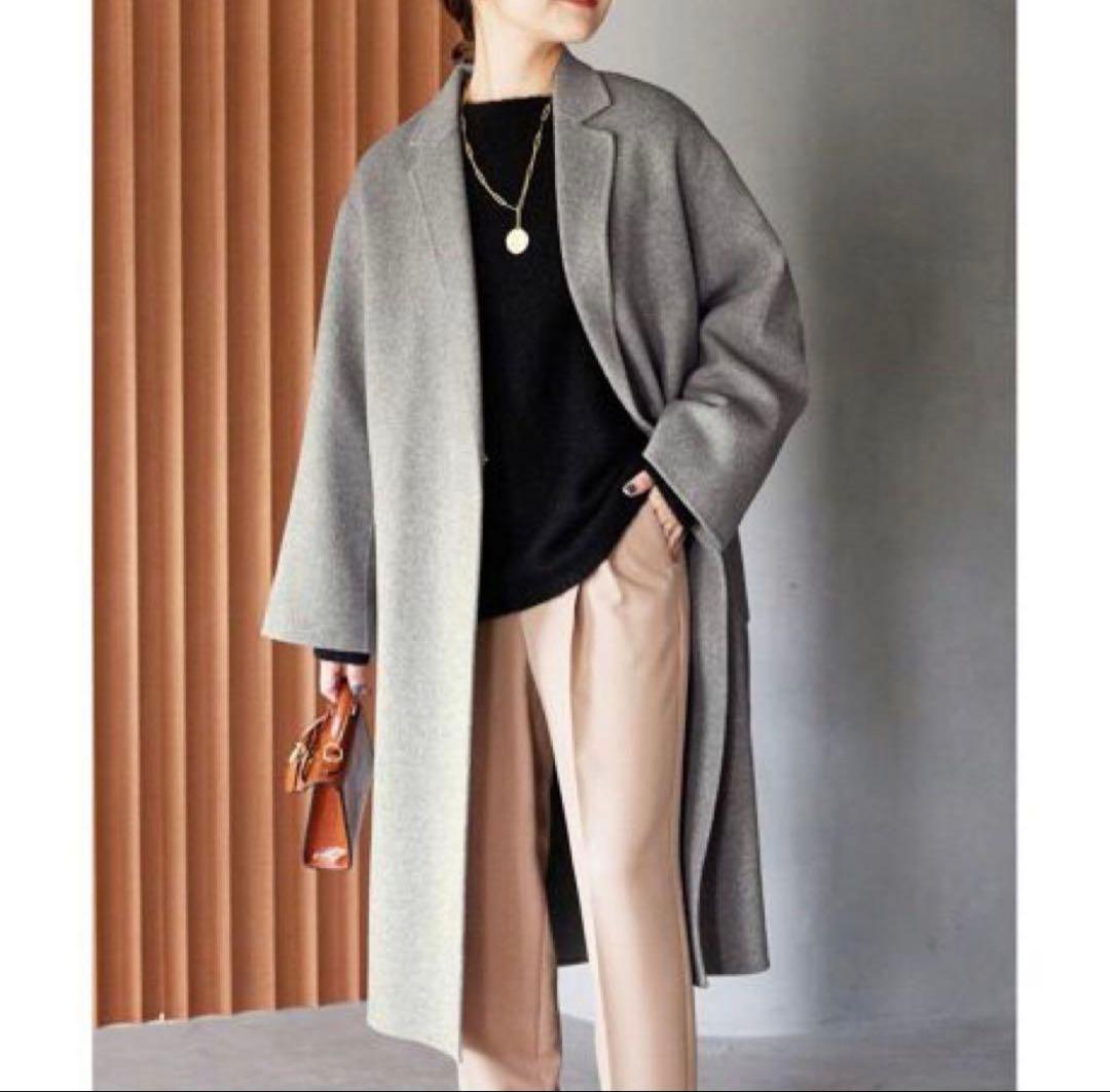 SLOBE IENA HAMILTON ダブルフェイスロングチェスターコート38 - メルカリ