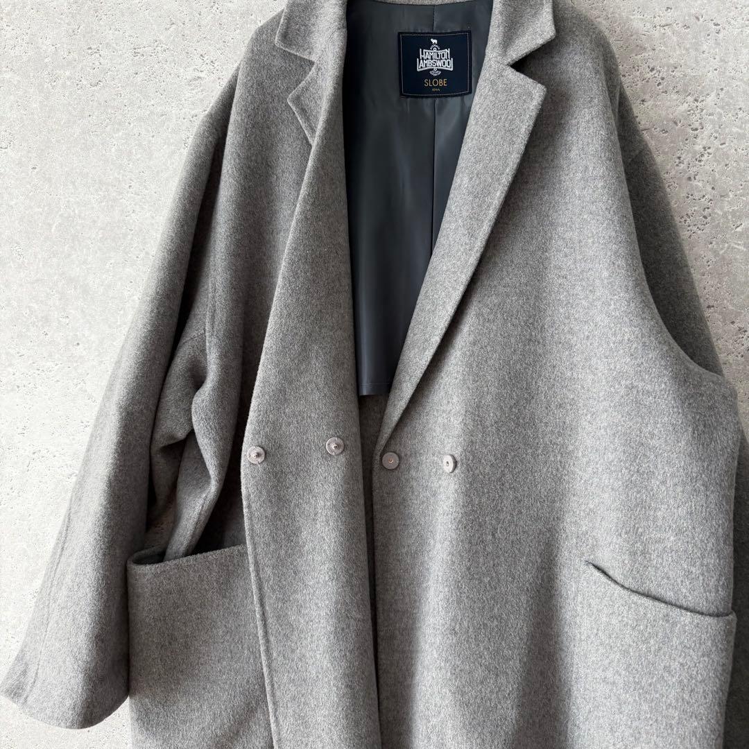 SLOBE IENA HAMILTON ダブルフェイスロングチェスターコート38 - メルカリ