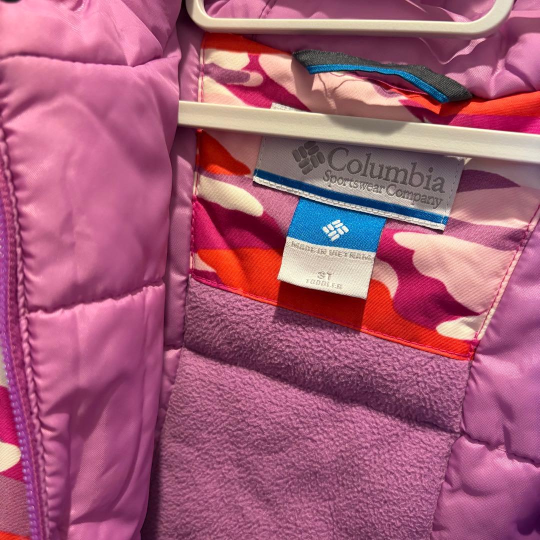Columbia 100 スキーウェア ピンク 迷彩柄 - メルカリ