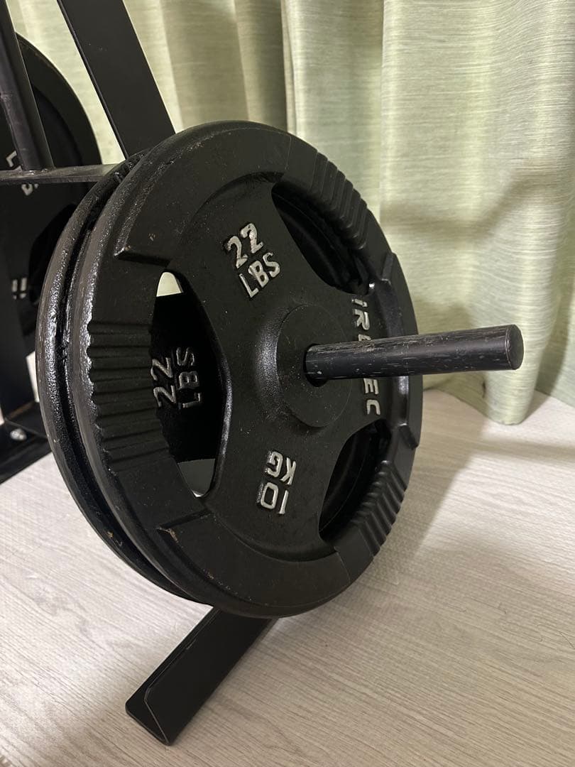 IROTEC プレートセット 計80kg プレートラック付 引き取り限定 - メルカリ