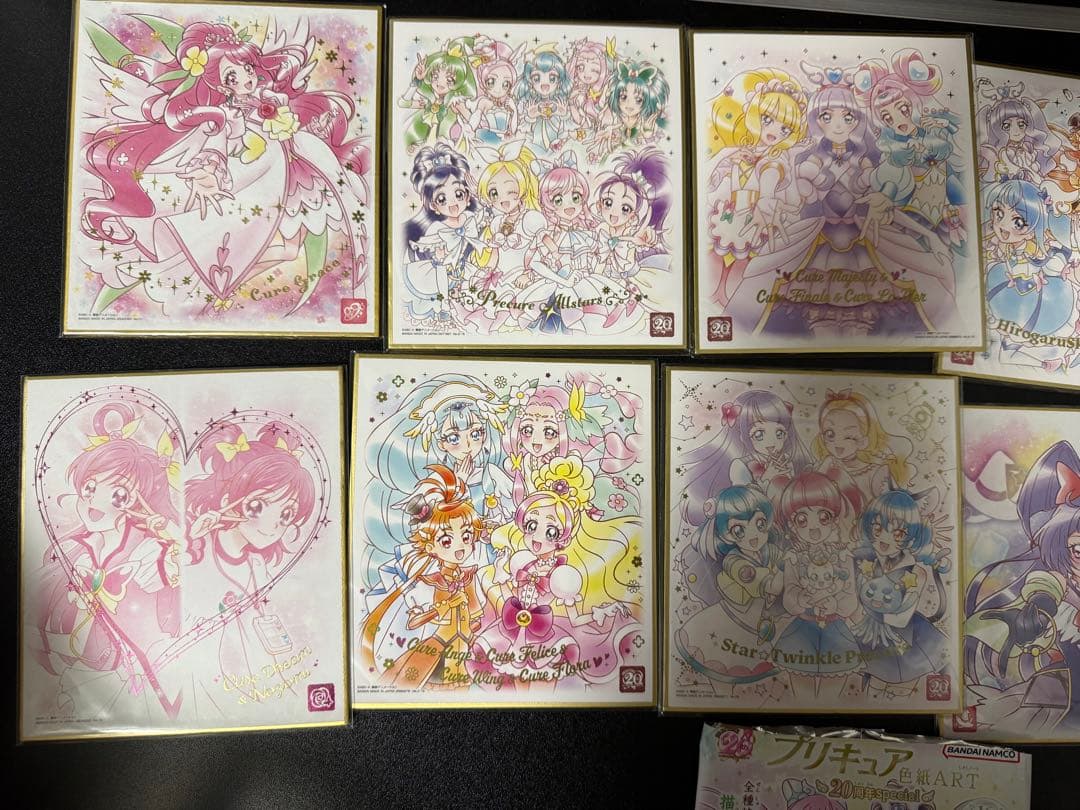 プリキュア グッズセット 大量　フィギュア　色紙　バッジ　　　 キーホルダー