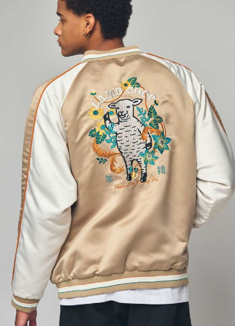 フラワーカンフーラムチョップ｜スカジャン 男女兼用 L 新品 - メルカリ