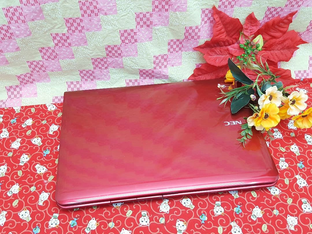 極上品♥大人気♥新品SSD512GB♥レッド色♥新型Win11搭載♥動画編集