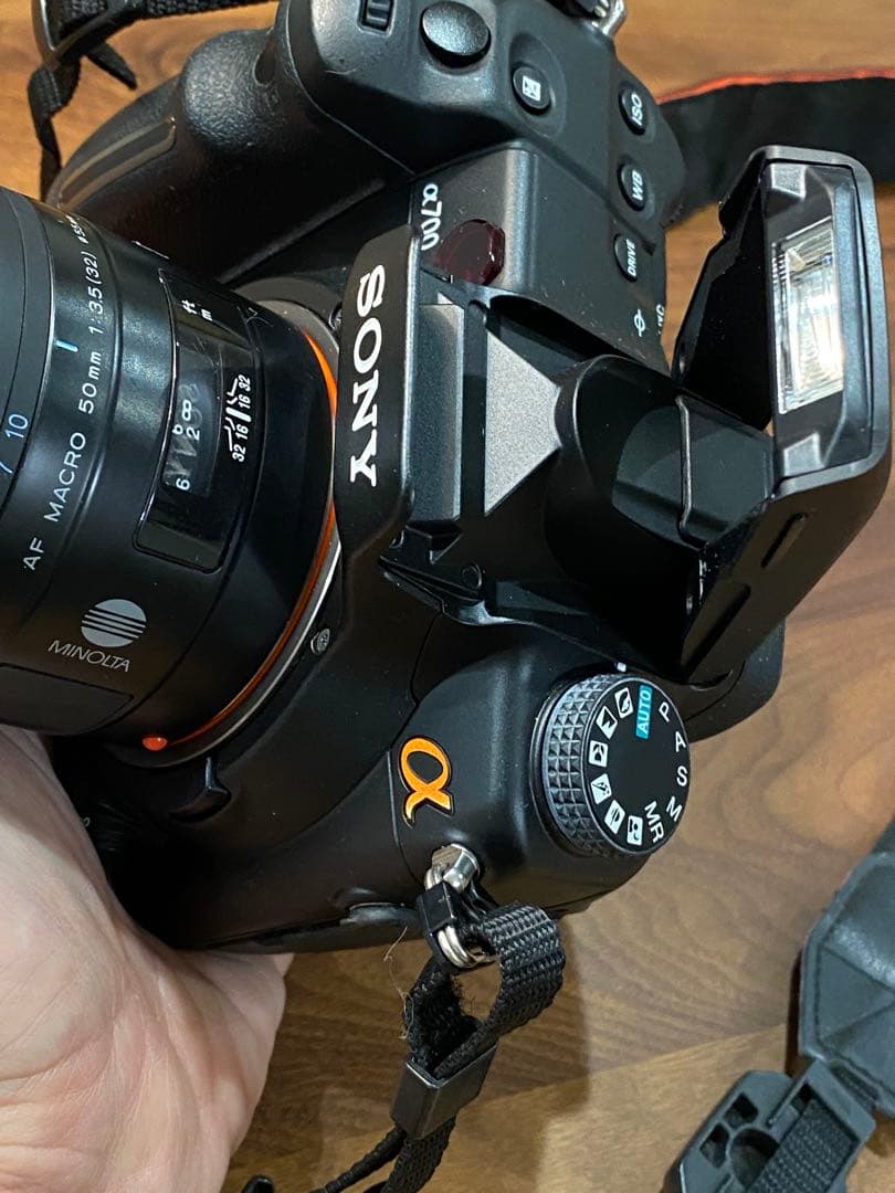 SONY α700 デジタル一眼レフ ミノルタ単焦点50㎜AFレンズ付 動作品