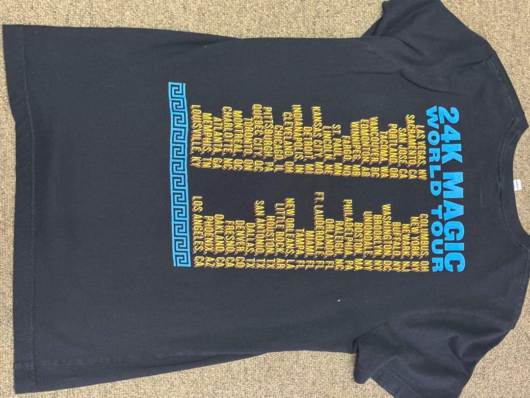 Bruno Mars 24K Magic World Tour Tシャツ M