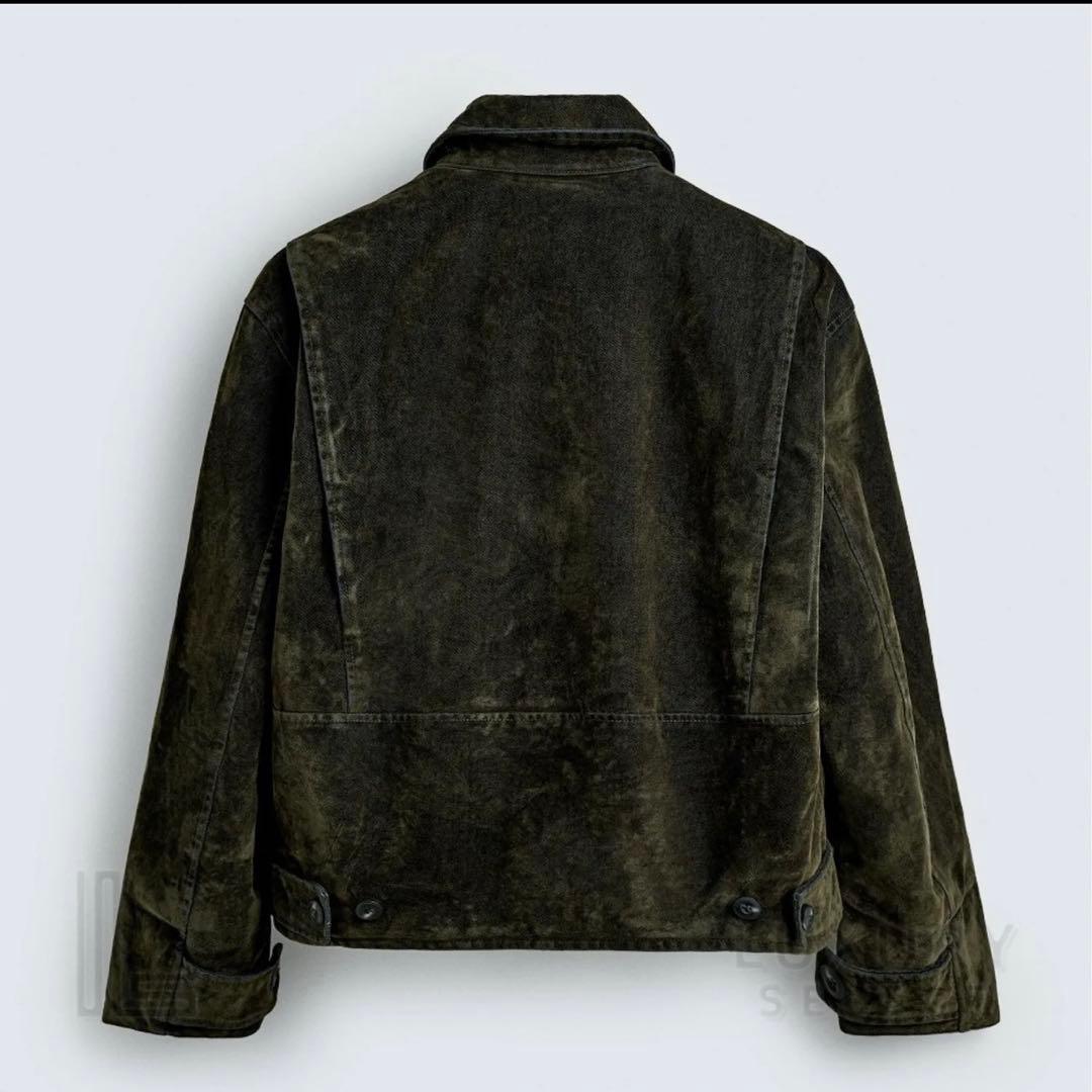 テ*ン様 ZARA ベロアツイルジャケット - メルカリ