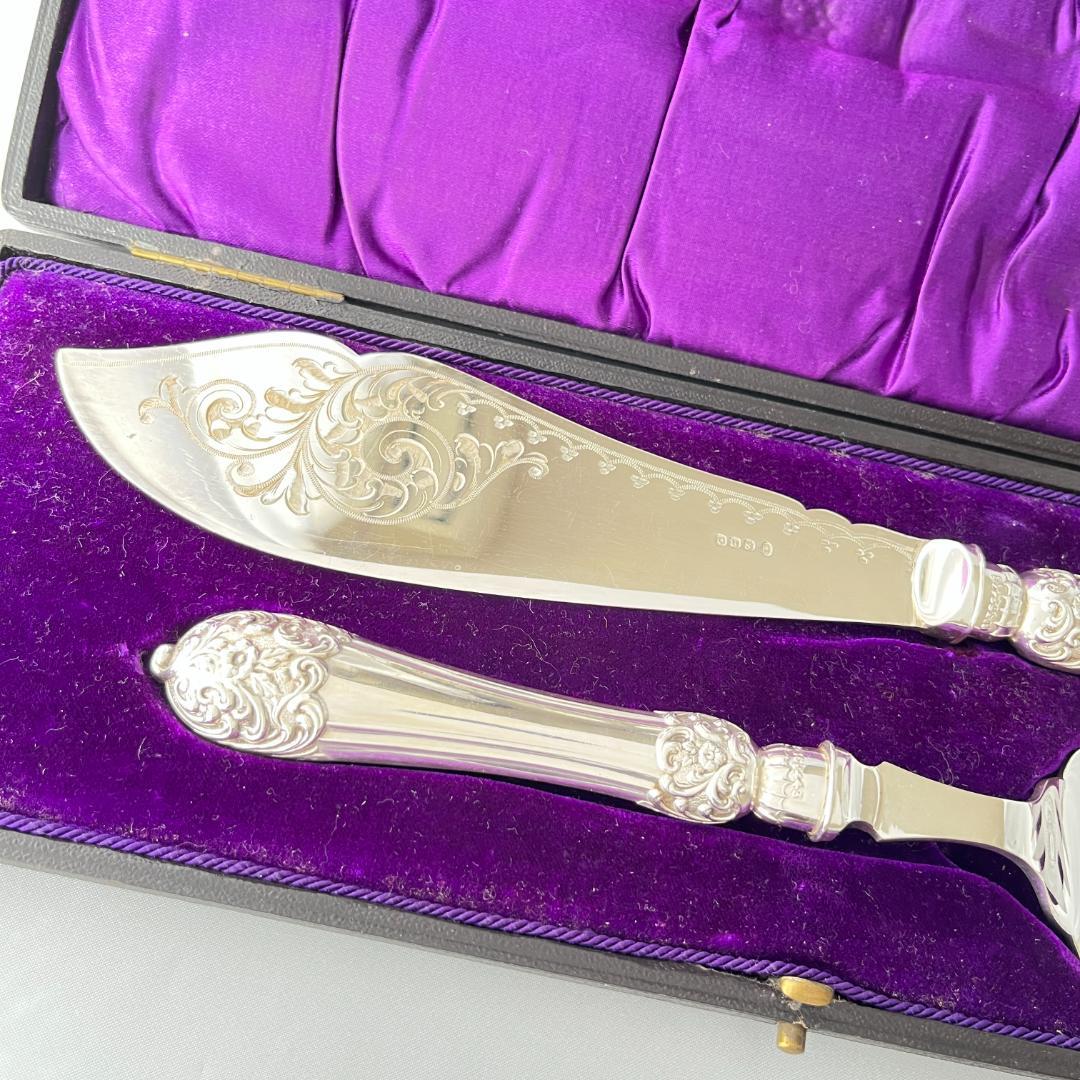 CBS】 ビクトリアンのサーバー ペア【シルバープレート】 ケース