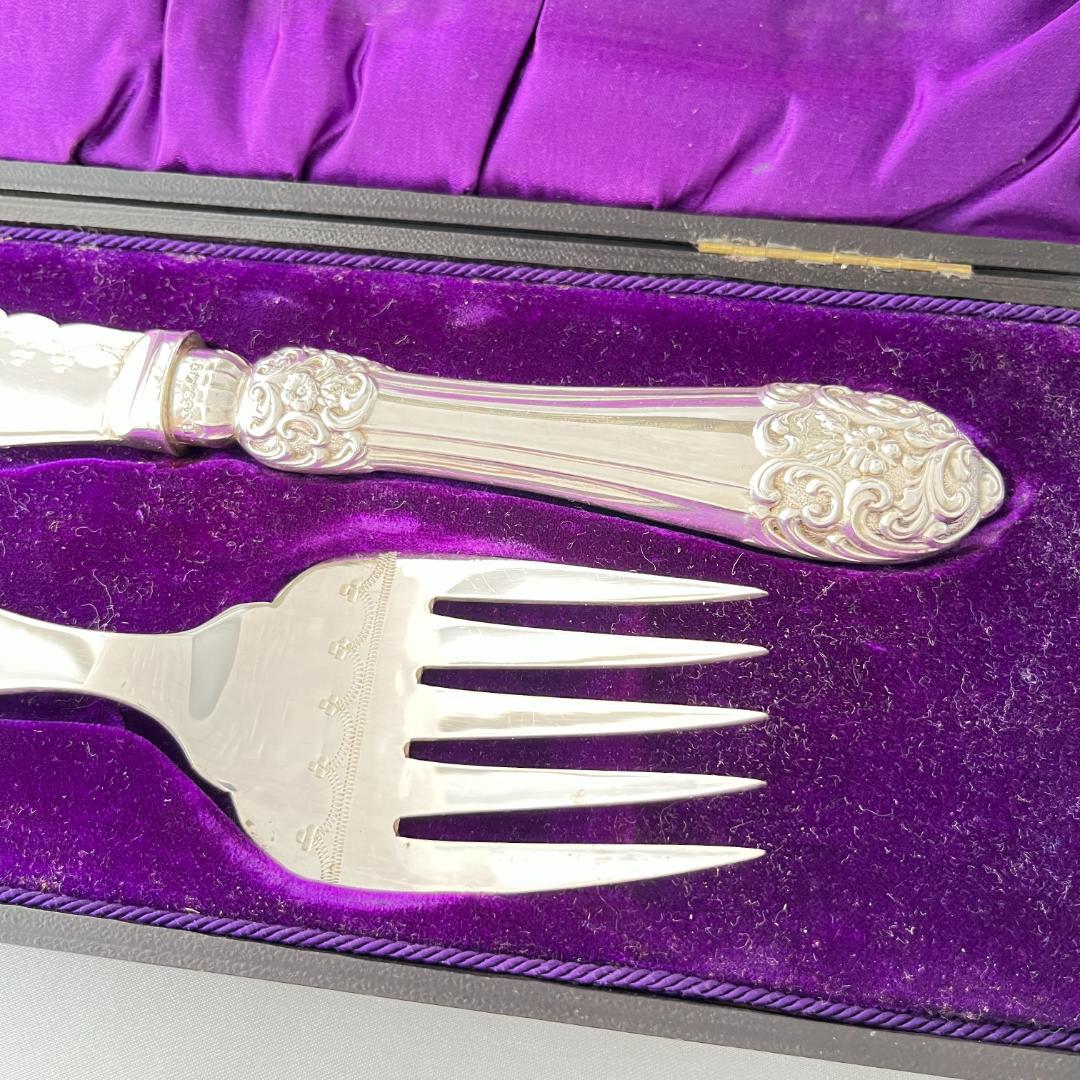 CBS】 ビクトリアンのサーバー ペア【シルバープレート】 ケース