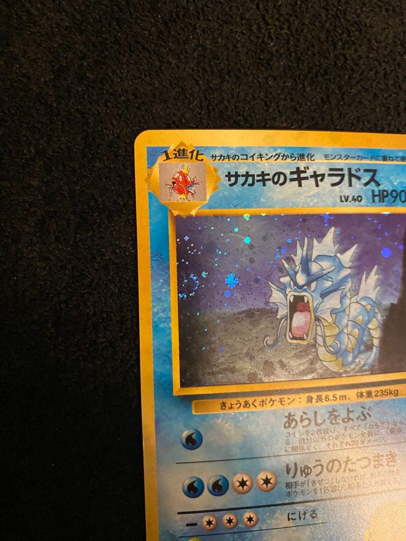 美品 サカキのギャラドス旧裏 渦巻きホロ - メルカリ