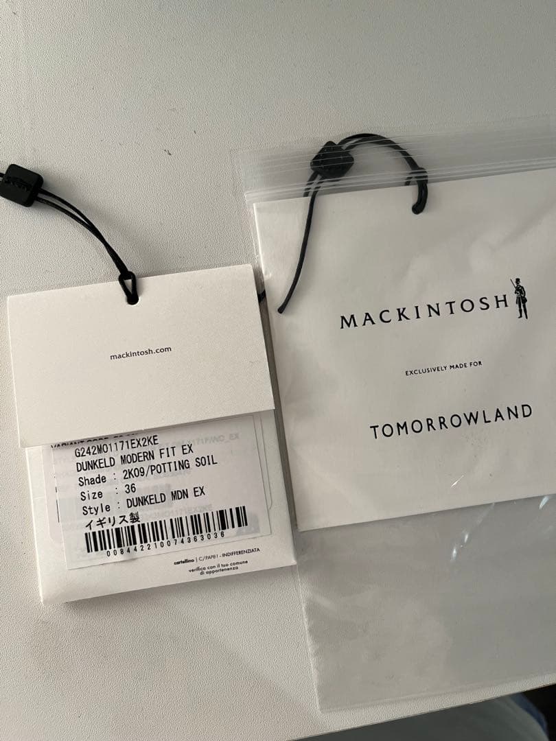 トゥモローランド 別注MACKINTOSH \"DUNKELD\" 36美品