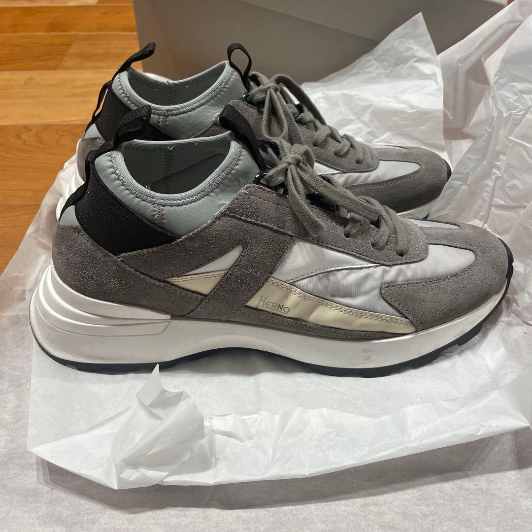 Herno スエード ハイカットスニーカー 26.5cm