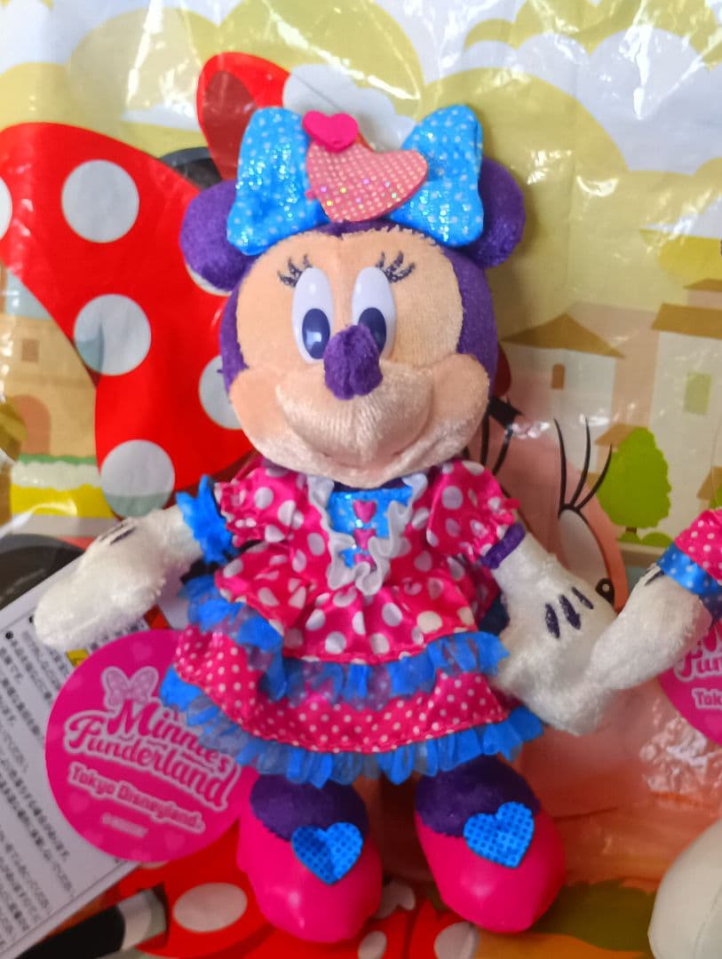 ディズニー　パルパルーザ　ぬいぐるみバッジ　ミッキー　ミニー