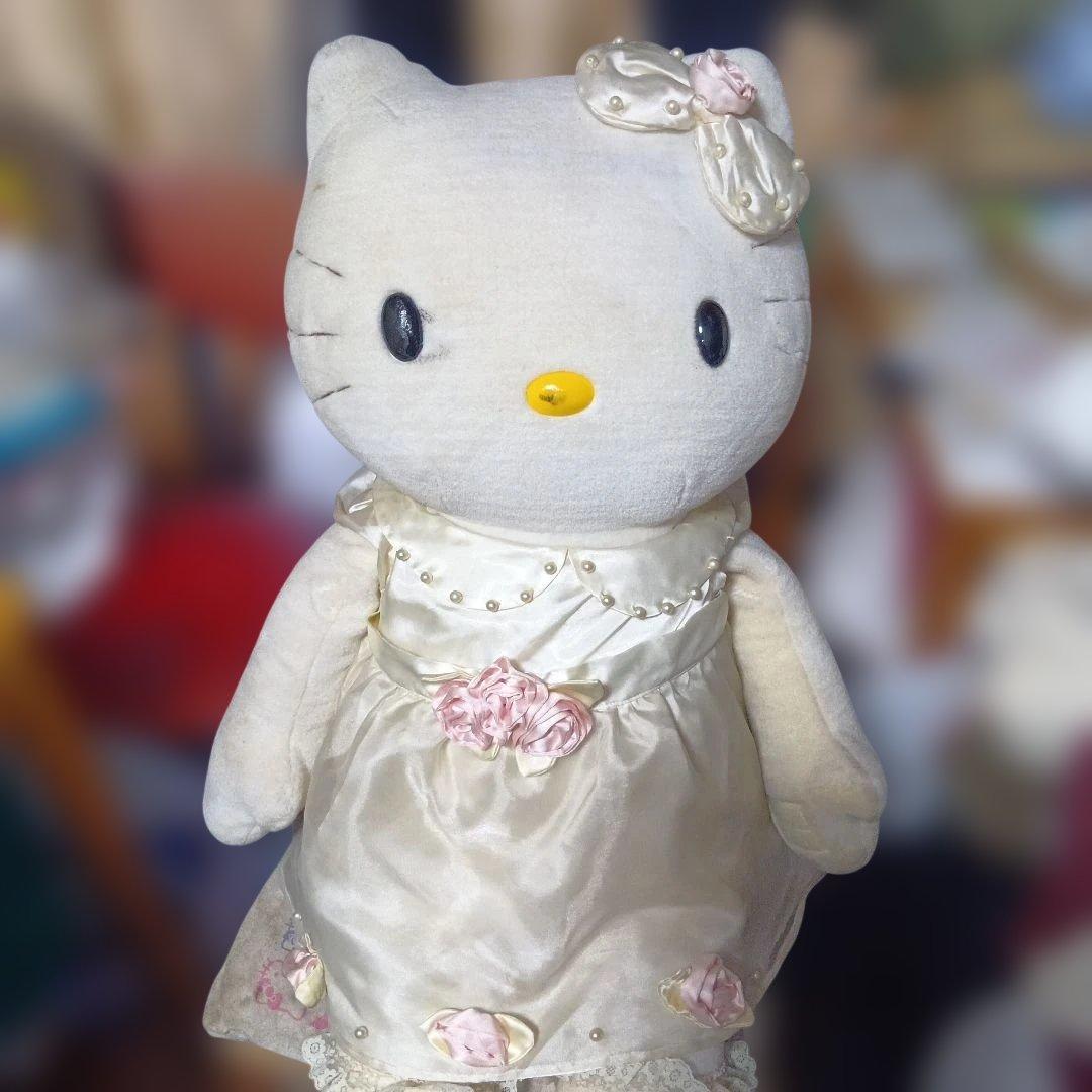 ハローキティ1998年バースデー限定 ぬいぐるみレトロレアビンテージ約94cm