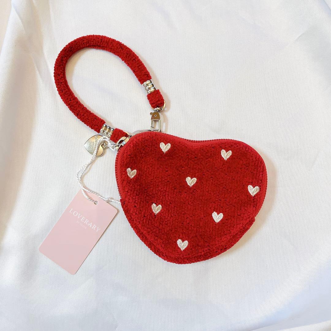 【新品】FEILER フェイラー ラブラリーハート ハート型ポーチ ダークレッド 新品】FEILER フェイラー ラブラリーハート ハート型ポーチ ダーク