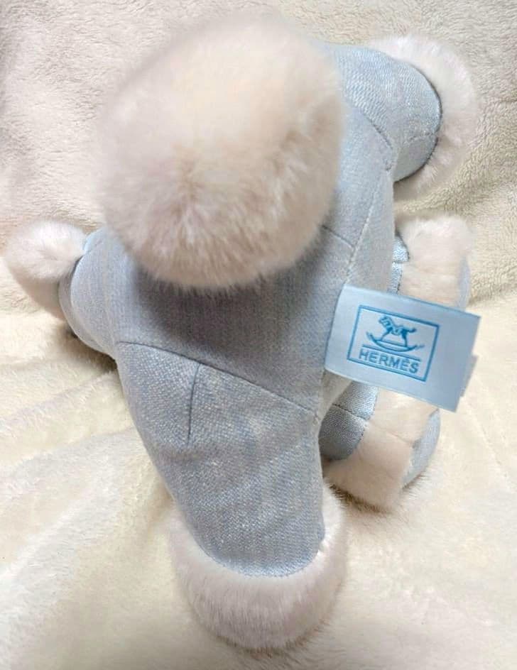 【お値下げ対応中/箱付】/HERMES/ぬいぐるみベビーエルミーブルー