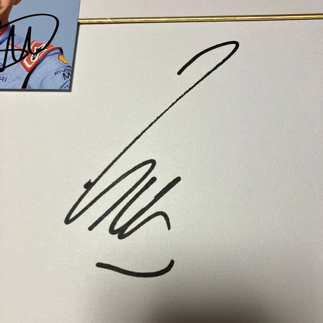 2025 ラリージャパン オィット・タナック はじめ3選手 直筆サイン色紙