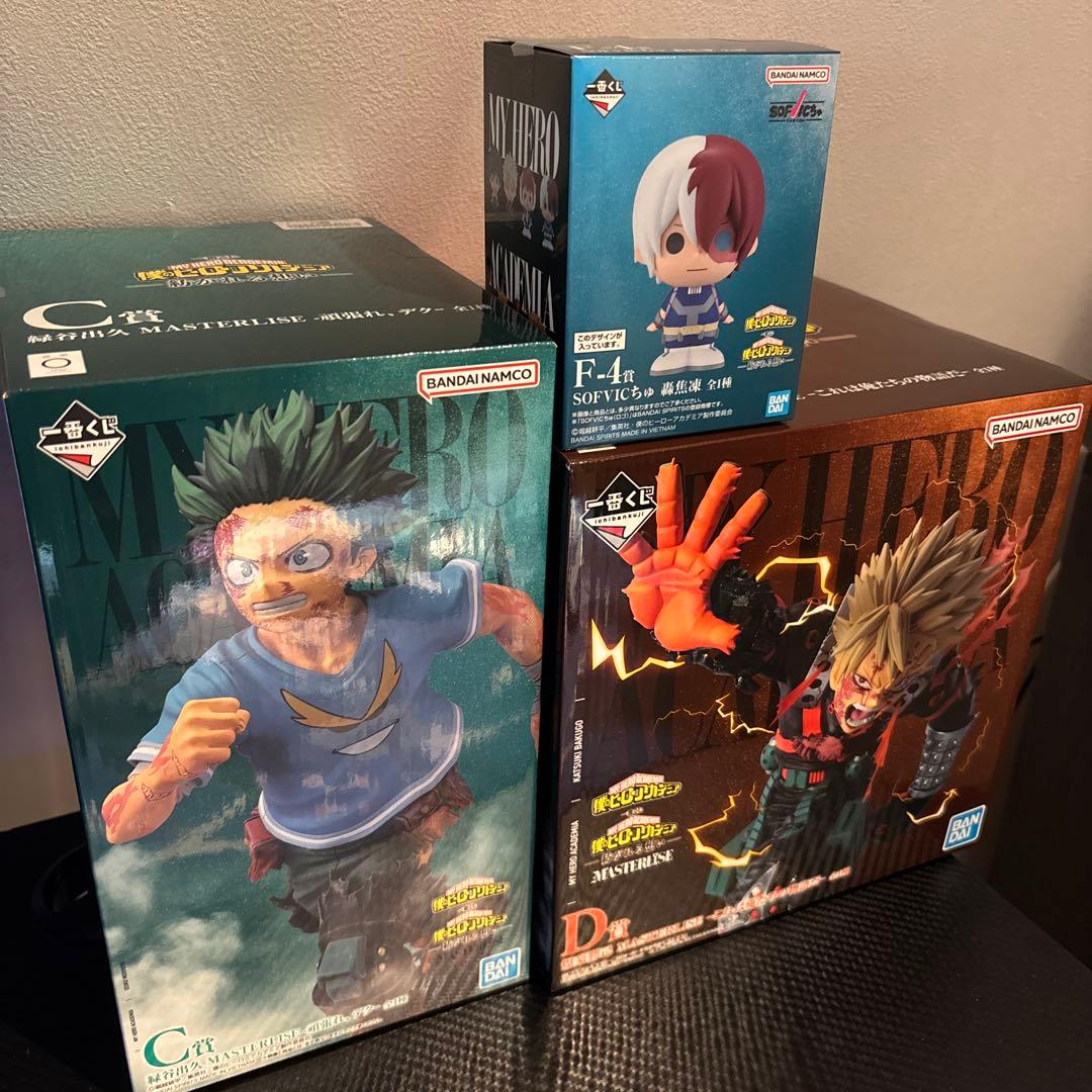 ヒロアカ 一番くじ 紡がれる想い C賞 緑谷出久 D賞 爆豪勝己 F賞