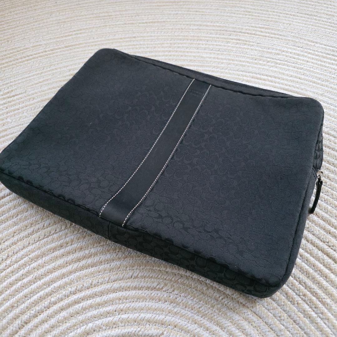 【希少モデル】COACH 黒 ナイロン ノートPCケース 楽天市場】ノートパソコンケース 15インチ PCケース コーチ COACH